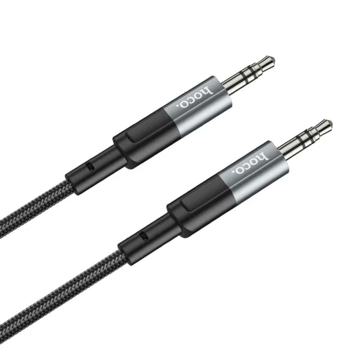 HOCO kábel AUX Jack 3,5 mm (férfi) Jack 3,5 mm (férfi) UPA23 1 m fém szürke - 4