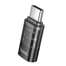 HOCO adapter Type C (férfi) - Lightning (női) UA36D átlátszó fekete