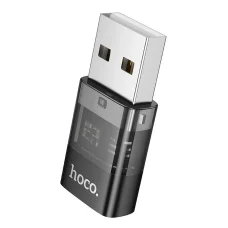 HOCO adapter USB A (férfi) - Typ C (női) UA36C átlátszó fekete