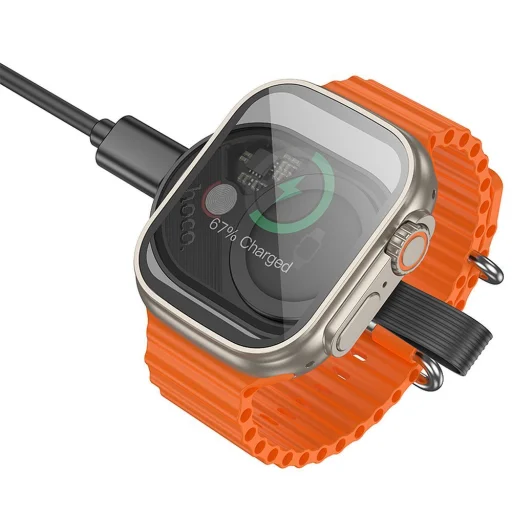 HOCO vezeték nélküli óra töltő kompatibilis Apple Watch és Samsung Watch készülékekkel 2,5W CW60 fehér - 4