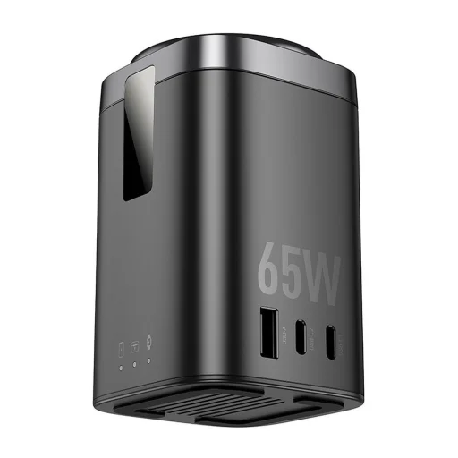 HOCO vezeték nélküli töltő 6 az 1-ben Apple Watch kompatibilis PD QC 65W CQ20A fekete - 4