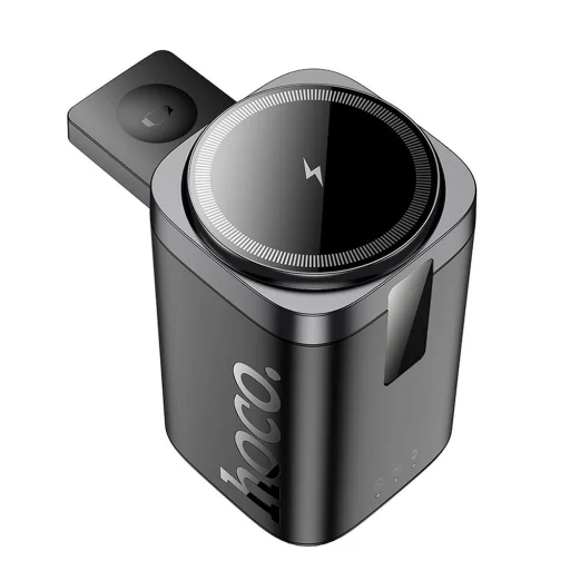 HOCO vezeték nélküli töltő 6 az 1-ben Apple Watch kompatibilis PD QC 65W CQ20A fekete - 5