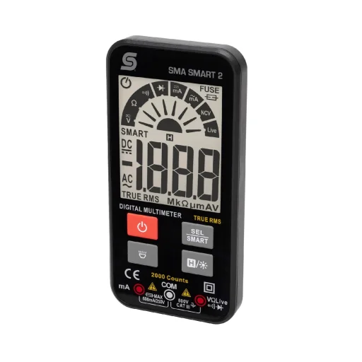 Home SMA SMART 2 multiméter, intelligens SMART azonosítás és manuális funkciók, érintés nélküli feszültségvizsgáló, automatikus méréshatár váltás - 2
