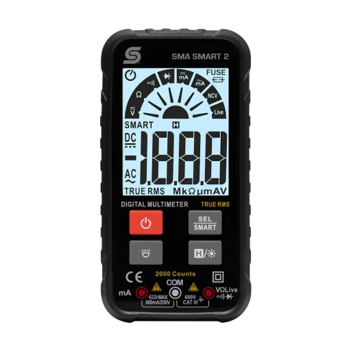 Home SMA SMART 2 multiméter, intelligens SMART azonosítás és manuális funkciók, érintés nélküli feszültségvizsgáló, automatikus méréshatár váltás - 1