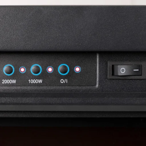 Home FKKI 03 beépíthető elektromos látványkandalló, 1000W/2000W, heti program, távirányító - 3