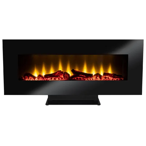 Home FKK 24 falra szerelhető vagy talpra állítható elektromos látványkandalló, 900W/1800W, heti program, távirányító, fekete - 2