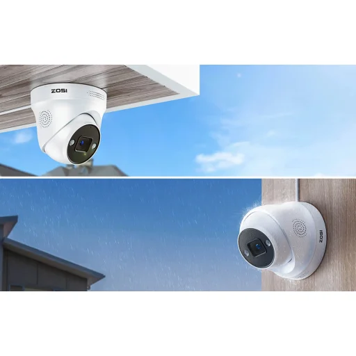 IP Kamera ZOSI C225 4 db WiFi 5MP + NVR 8 csatornás + 2TB HDD - 2