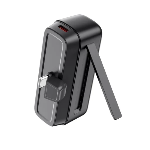 XO powerbank mini PR244 20W 5000 mAh USB-C csatlakozóval fekete - 3