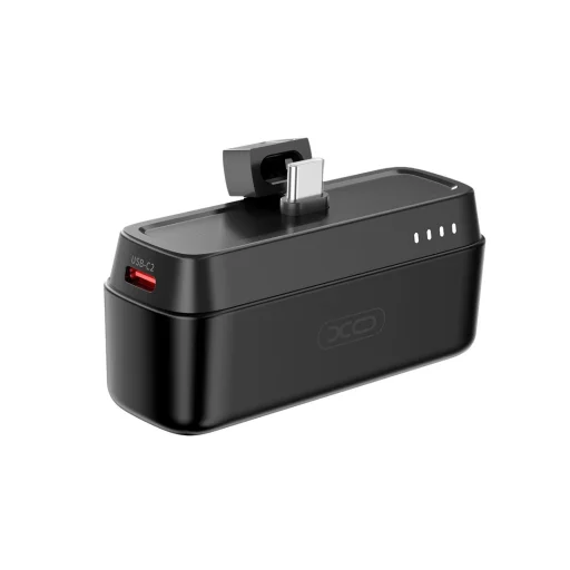 XO powerbank mini PR244 20W 5000 mAh USB-C csatlakozóval fekete - 1