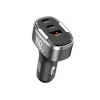 XO autós töltő CC61 PD QC 3.0 100W 1x USB 1x USB-C 1x Lightning szürke - 2