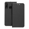 LUNA fliptok Carbon Huawei P30 Lite fekete tok