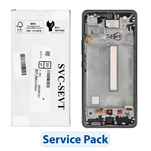ServicePack LCD kijelző SAMSUNG A53 5G A536B GH82-28024A Fekete - 1