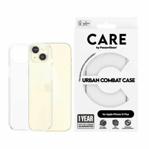 CARE by PanzerGlass Urban Combat iPhone 15 Plus tok - Átlátszó - 1