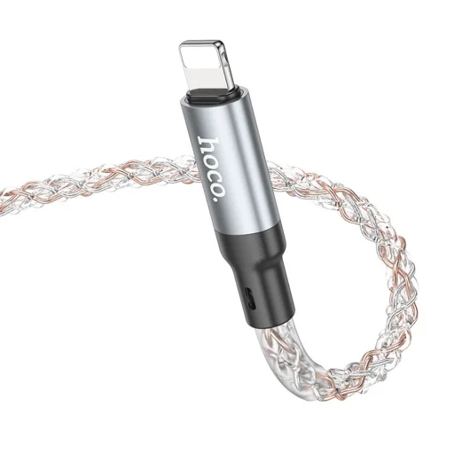 HOCO kábel USB A - Lightning 2,4A U112 1 m szürke - 2