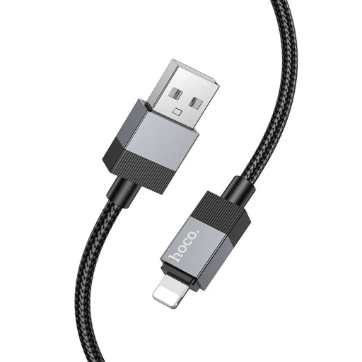 HOCO kábel USB A - Lightning 2,4A X110 fekete - 1
