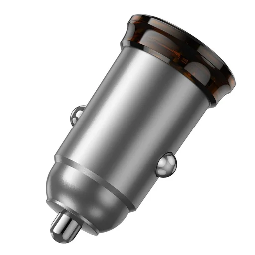 HOCO autós töltő 2 x Type C PD QC3.0 45W NZ16B fém szürke - 5