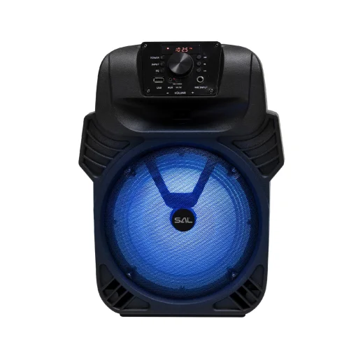 SAL PAR20BTC party hangdoboz, 2-utas hangrendszer, bass-reflex mélysugárzó, Bluetooth, FM rádió, digitális kijelző, LED fényeffekt - 2