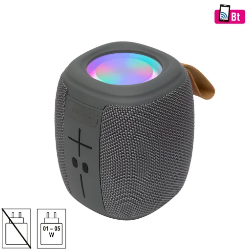 SAL BT 1000 hordozható boombox, Bluetooth kihangosító, FM rádió, USB, microSD, beépített mikrofon, RGB LED, ~15 óra üzemidő - 1