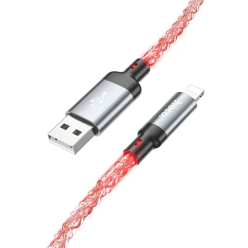 HOCO kábel USB A - Lightning 2,4A U112 1 m szürke - 6
