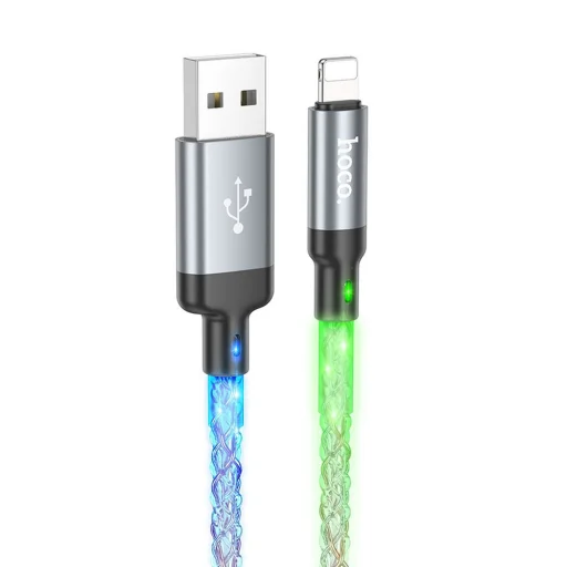 HOCO kábel USB A - Lightning 2,4A U112 1 m szürke - 1