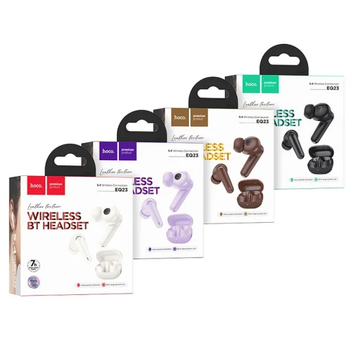 HOCO vezeték nélküli fülhallgató bluetooth TWS EQ23 barna - 2