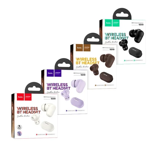 HOCO vezeték nélküli fülhallgató Bluetooth TWS EQ19 barna - 4
