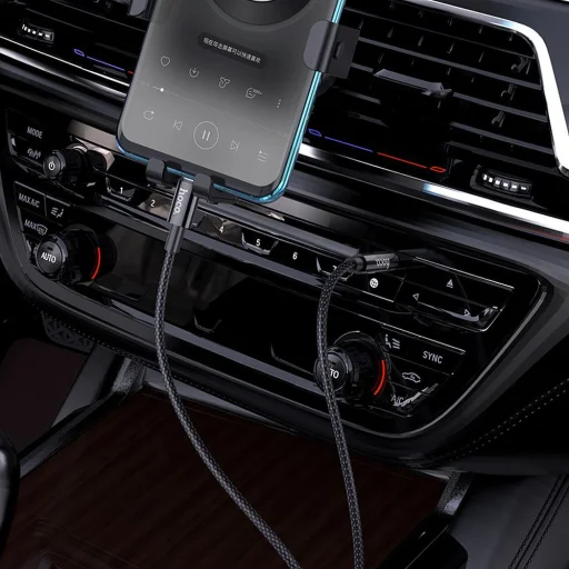 HOCO kábel AUX Jack 3,5 mm - Type C UPA19 1 m fekete - 3