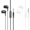 HOCO vezetékes fülhallgató Jack 3,5 mm mikrofonnal M97 fehér thumbnail
