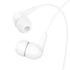 HOCO vezetékes fülhallgató Jack 3,5 mm mikrofonnal M97 fehér thumbnail