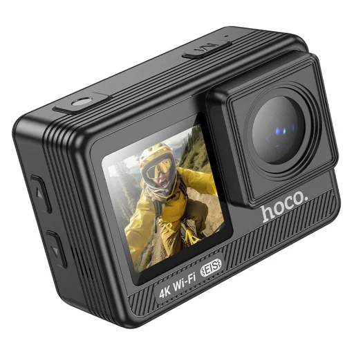 HOCO sportkamera digitális kijelzőkkel 1,3" + 2" rázkódásmentes IPS 4K DV102 fekete - 1