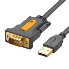 USB - DB9 RS-232 kábel Ugreen CR104, 2m (fekete)
