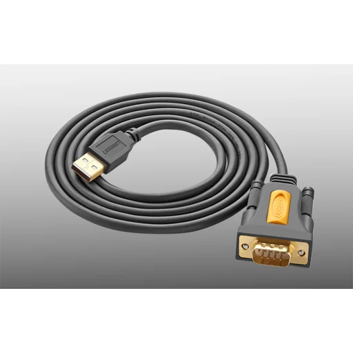 USB - DB9 RS-232 kábel Ugreen CR104, 2m (fekete) - 5