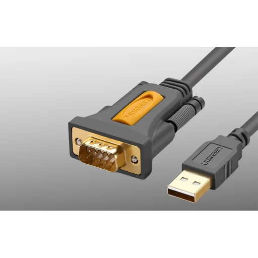 USB - DB9 RS-232 kábel Ugreen CR104, 2m (fekete) - 6