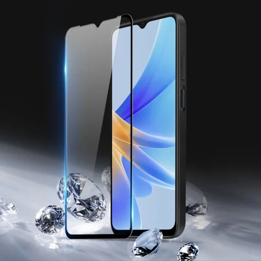 Dux Ducis 9D Tempered Glass Oppo A17 9H üvegfólia fekete kerettel üvegfólia - 5