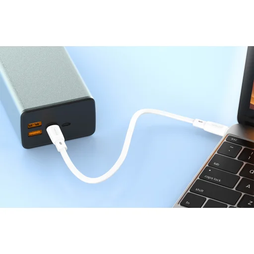 USB-A - USB-C Foneng X107 3A kábel, 0,25m (fehér) - 4