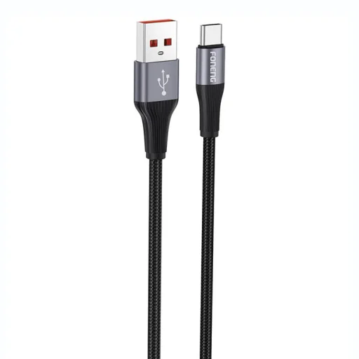 Foneng X112 USB-A - USB-C kábel, 3A, 1m (fekete) - 1