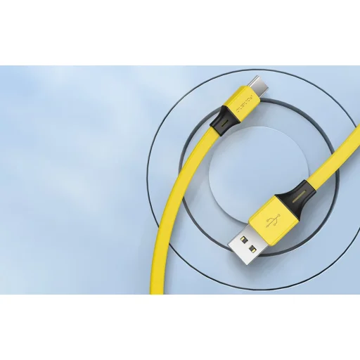 Cable USB-A to USB-C Foneng X96 2,4A, 1m (sárga) - 3