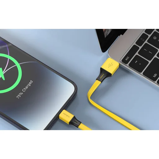 Cable USB-A to USB-C Foneng X96 2,4A, 1m (sárga) - 4