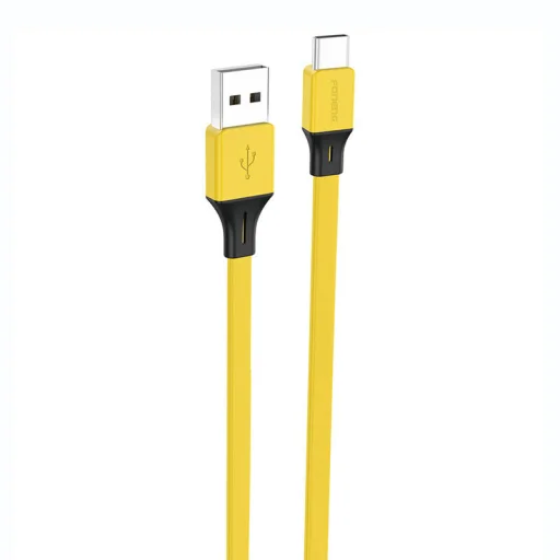 Cable USB-A to USB-C Foneng X96 2,4A, 1m (sárga) - 1