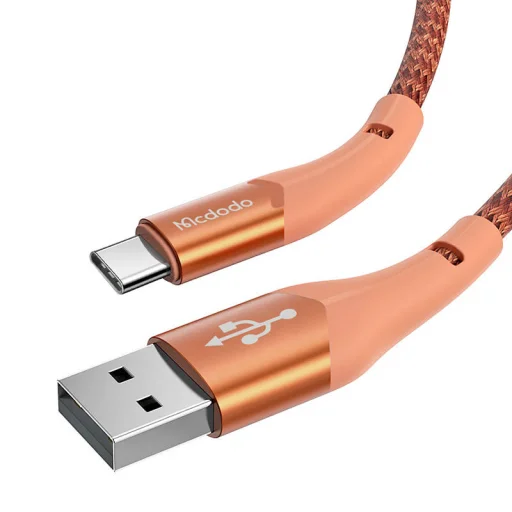 USB-ről USB-C-re Mcdodo Magnificence CA-7962 LED kábel, 1m (narancssárga) - 3