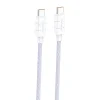 Kábel USB-C to USB-C Foneng XS02 60W, 1,2m (lila) thumbnail