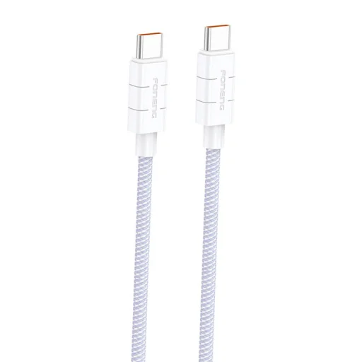 Kábel USB-C to USB-C Foneng XS02 60W, 1,2m (lila) - 1