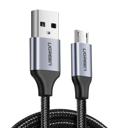 UGREEN USB-Micro USB kábel, QC 3.0, 2,4A, 0,25m (fekete) - 1