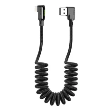 USB to Lightning kábel, Mcdodo CA-7300, derékszögű, 1.8m (fekete)