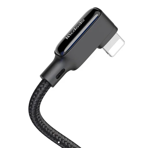 USB to Lightning kábel, Mcdodo CA-7300, derékszögű, 1.8m (fekete) - 4