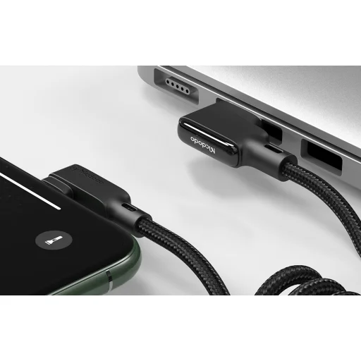 USB to Lightning kábel, Mcdodo CA-7300, derékszögű, 1.8m (fekete) - 9