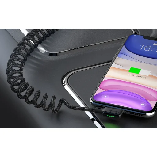 USB to Lightning kábel, Mcdodo CA-7300, derékszögű, 1.8m (fekete) - 10