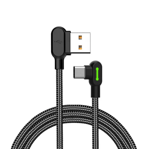 USB-C kábel Mcdodo CA-5280 LED, 0,5m (fekete) - 1