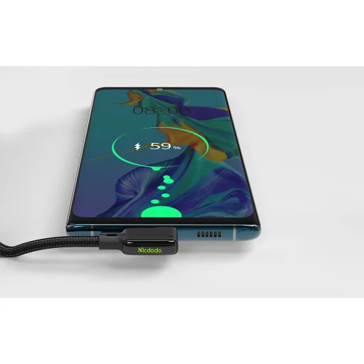 USB-C kábel, Mcdodo CA-7310, szögletes, 1.8m (fekete) - 6