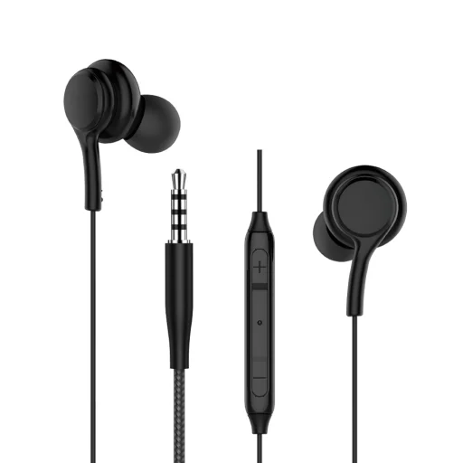 WIWU vezetékes fülhallgató EB310 jack 3,5mm fekete - 1